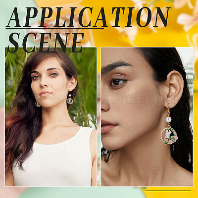 24шт 6 стиля подвески из сплава с эмалью ENAM-UN0001-18-1