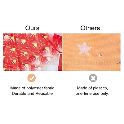 Bandiera Pesce Carpa Giapponese - Decorazione Esterna, Impermeabile, 40 Cm Blu - Foto 9