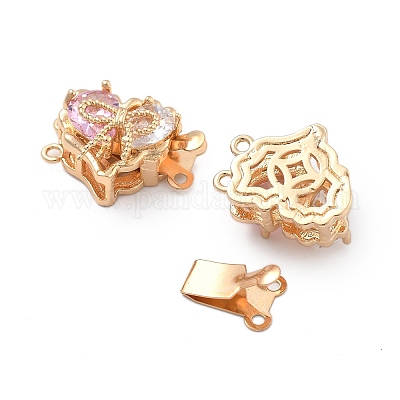 Застежки для стеклянных коробок из латуни KK-B125-01G-02-1