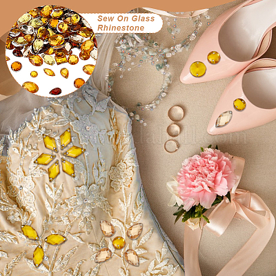 Акрил пришить горный хрусталь DIY-GA0007-02C-1