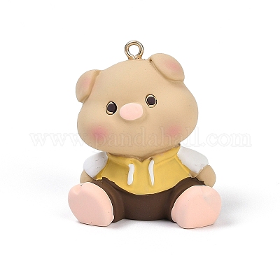 Подвески из непрозрачной смолы RESI-S018-01C-G-1