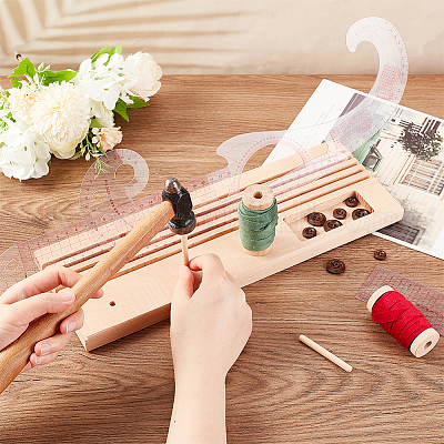 Держатель линейки для стегания из дерева TOOL-WH0136-72-1