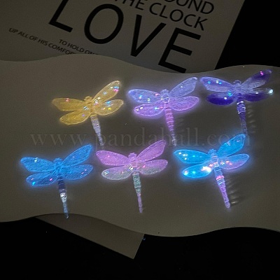 Светящиеся кабошоны из прозрачной смолы CRES-L045-19-1