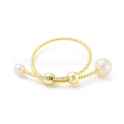 Латунное пальцевое кольцо RJEW-H220-42G-1