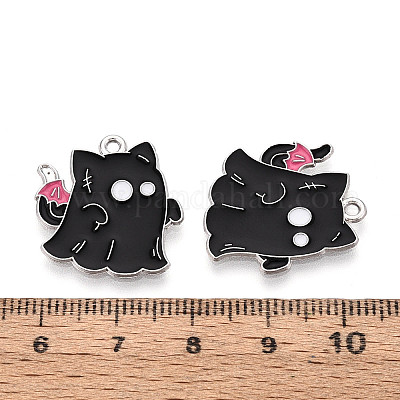 Подвески из сплава и эмали на тему Хэллоуина ENAM-T021-31B-02P-1