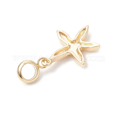 4 шт. 4 стиля подвески-шармы из латуни в европейском стиле с изображением океана PALLOY-JF04527-1