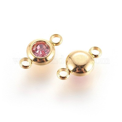 Соединительные элементы из нержавеющей стали 304 со стразами STAS-P237-17G-04-1