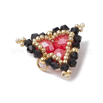 Стеклянные бусины треугольные подвески PALLOY-MZ00452-1