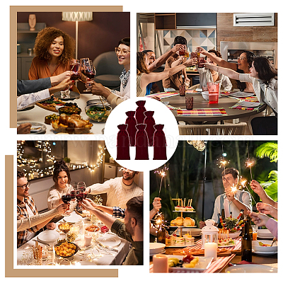 Бархатные упаковочные мешочки ABAG-WH0048-28D-1