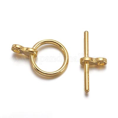 Застежки тоггл в тибетском стиле  X-TIBE-A001-25G-1