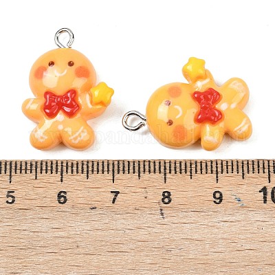 Рождественские подвески из непрозрачной смолы RESI-I350-01B-1