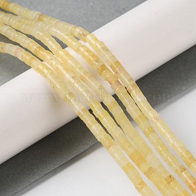 Hilos de abalorios de jade blanco natural&nbsp;G-Q008-A01-01D-1