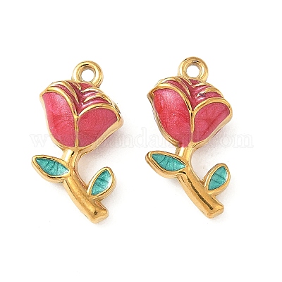 Подвески из нержавеющей стали 304 с эмалью STAS-I346-17G-02A-1