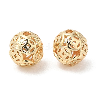 Экологически чистые латунные бусины с покрытием стойки KK-A186-04LG-1