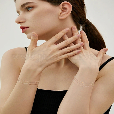 5шт набор из железной цепочки для лодыжки&nbsp;AJEW-LP0007-10LG-1