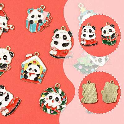 Подвески из эмали и сплава ENAM-FS0003-81-1