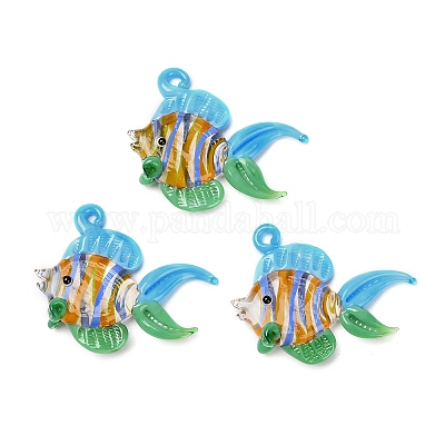 Подвески лэмпворк ручной работы LAMP-A004-02J-1