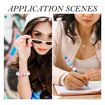 78 шт. 10 стильных круглых/шестиугольных/арочных фокальных бусин из пищевого экологически чистого силикона SIL-TA0001-43-1