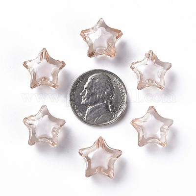 Прозрачные акриловые бусины TACR-S152-02A-760-1