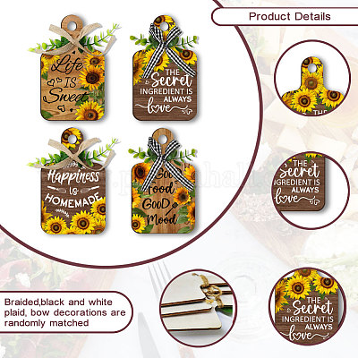 Деревянная подвеска HJEW-WH0074-013-1