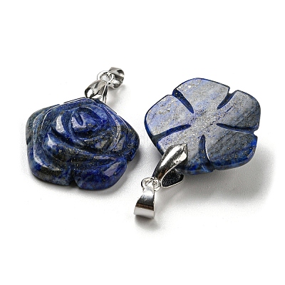 Резные подвески из натурального лазурита G-I319-02P-A04-1