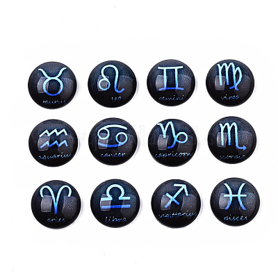 Кабошоны из стекла GGLA-R041-12mm-02-1