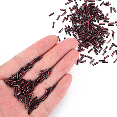 Непрозрачные цвета двухцветные стеклянные бусины из стекляруса SEED-T006-02A-01-1