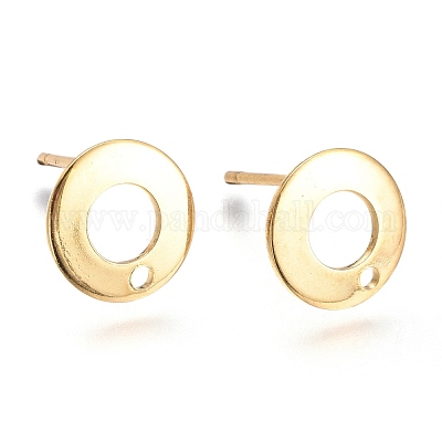 201 фурнитура для сережек-гвоздиков из нержавеющей стали STAS-K212-04G-1