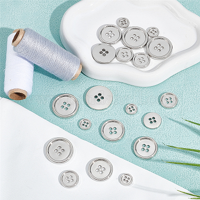 20 шт. 4 стиля 4-отверстие кнопки из цинкового сплава BUTT-NB0002-12P-1