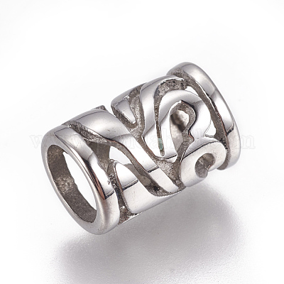 Европейские бусины из нержавеющей стали 304 STAS-F212-078P-1