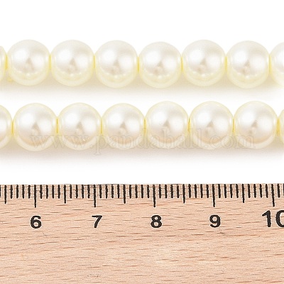 Экологичные стеклянные жемчужные бусины HY-J002-8mm-HX065-1