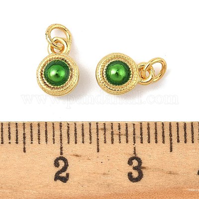 Латунь эмаль подвески&nbsp;KK-K364-18G-1