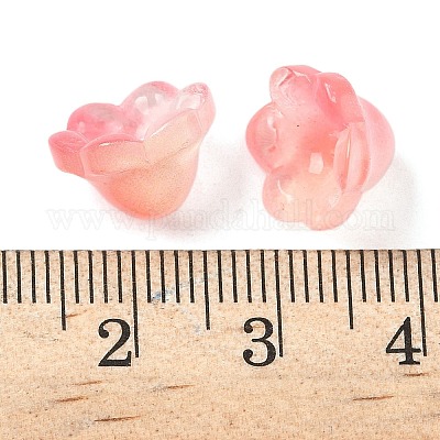 Прозрачные шапочки из стеклянных бусин GLAA-B028-01I-1