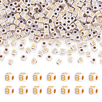 Непрозрачные акриловые бусины MACR-TAG0001-07B-1