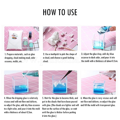 Облако бумажный журавль океан заливка грязь DIY-E032-04-1