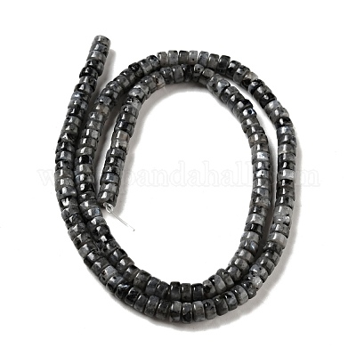 Натуральные нити бус из ларвикита G-D474-01-1