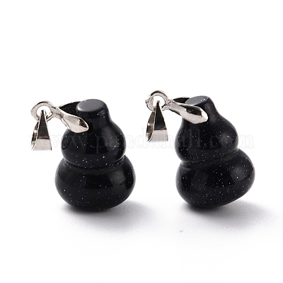 Синтетический синий авантюрин подвески G-G846-01J-1