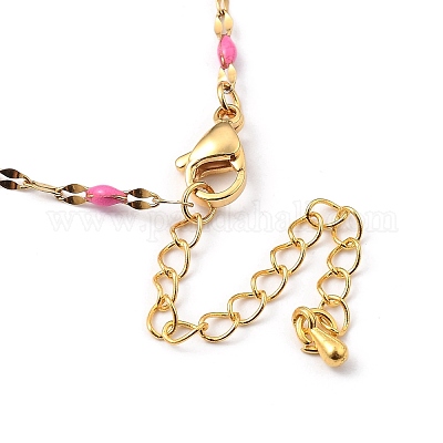 Ожерелья из звеньевой цепи из нержавеющей стали 304 NJEW-JN03084-03-1