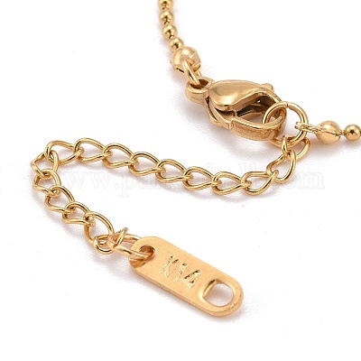 Изготовление браслета из шариковой цепи из нержавеющей стали 304 AJEW-JB00966-1