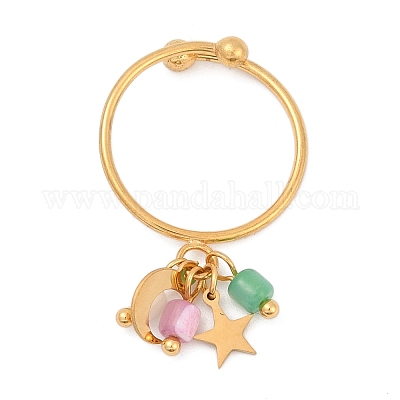 Кольца-манжеты из нержавеющей стали 304 для женщин RJEW-U045-01G-1