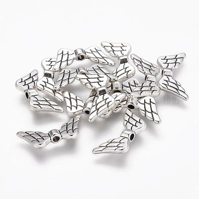 Сплавочные овальные бусины тибетского стиля  TIBEB-1127-AS-LF-1