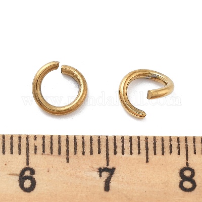 Ионное покрытие (ip) 304 нержавеющая сталь открытые соединительные кольца для плетения кольчуги STAS-M081-01G-05-1