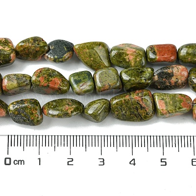 Природные Unakite бисер нитей G-G117-B03-01-1