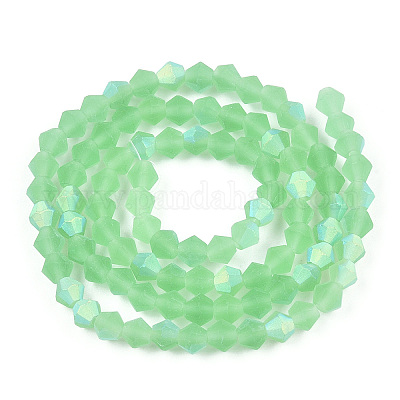 Имитируют нити бус из матового стекла из австрийского хрусталя EGLA-A039-T3mm-MB24-1