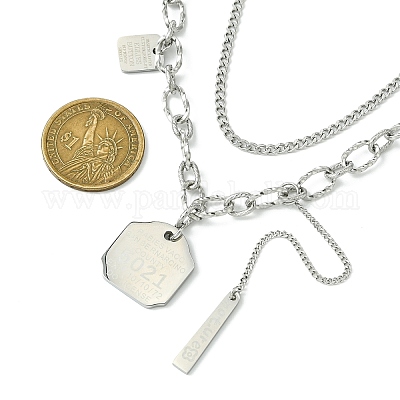 Цепочки из нержавеющей стали 304 NJEW-M078-12G-1