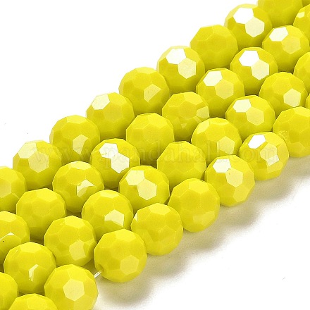 Chapelets de perles en verre opaques EGLA-A035-P10mm-A04-1
