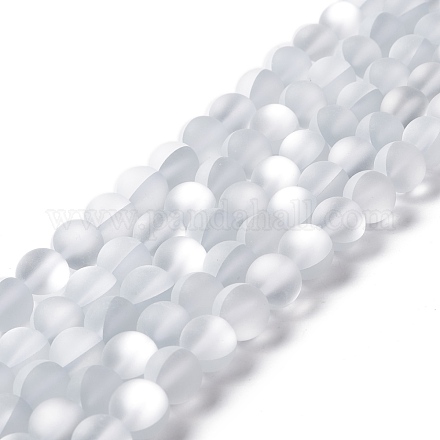 Synthetische Mondstein Perlen Stränge G-E573-01C-16-1