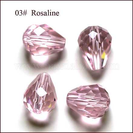 Abalorios de cristal austriaco de imitación SWAR-F062-8x6mm-03-1