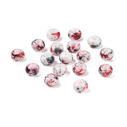 Непрозрачные с напылением стеклянные бусины X1-GLAA-G118-01R-1