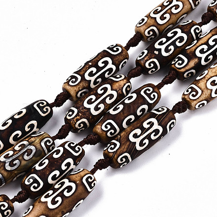 Tibetan Style dZi Beads G-S359-255C-1